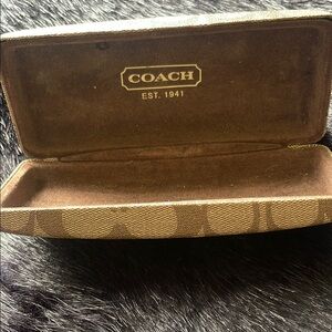 Coach Brown Eyeglass Case
